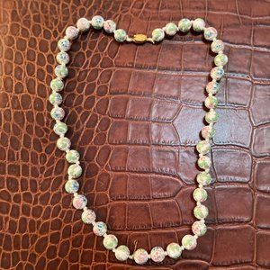 Genuine Cloissone Bead Necklace